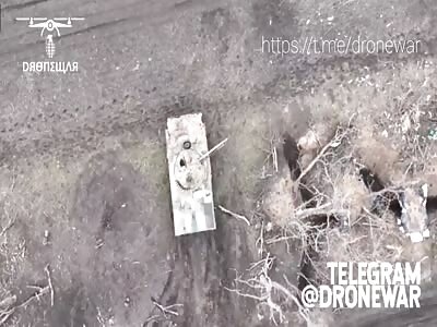 Drone kills tank crew