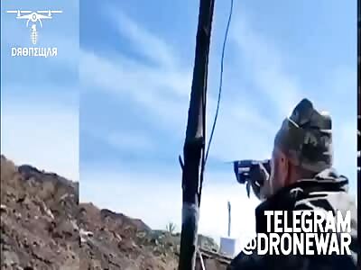 Lost his leg after drone bombing