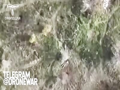 Trench party interrupted by drone