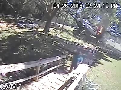 Plane crash in Alabama caught on CCTV