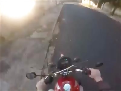 Karma, and it's sweet! Biker rips open leg after fit of rage (with aftermath pics)