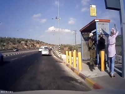 Crazy Woman Attempts To Stab Some Army Folk, Bitch Gets Shot!