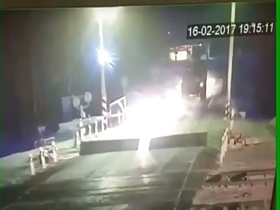 Crane-Truck vs. Barrier vs. Train