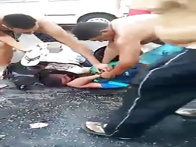 It was stealing and ended up hitting the bike