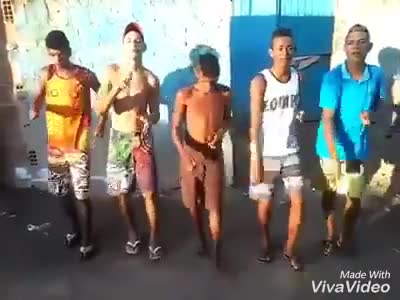 Police make members of a faction dance