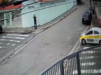 Man on Public Road Sets Himself on Fire