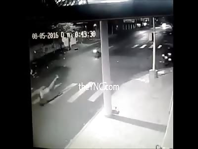 Rider Spins in the Air Like a Ragdoll After Brutal Collision