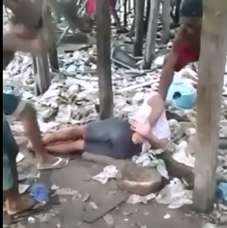 Get your Punishment...Man has his Hands and Feet Tied..then Gets an Ass Whipping 