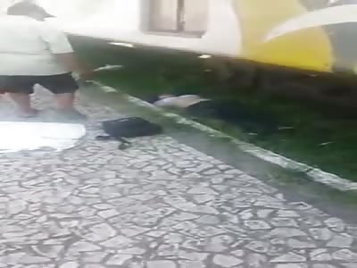 Multiple People Run Over by Bus..Body Parts in the Rails 