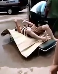 2 men are Pulled from Taxi in Full Rigor Mortis Still as Can Be