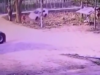 Fatal Collision caught on Camera includes some Aftermath of Burning Vehicle 