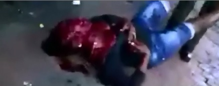 Woman Clutches her Chest as She's Dying from Stab Wound 