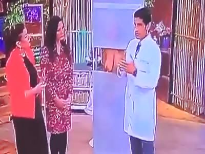 Topless Woman Faints On Live TV During Mammogram Demonstration