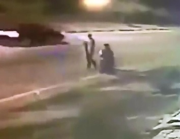 Family Crossing the Street is Wiped out by Car...