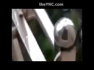 Man Gracefully Falls to his Death from Building 