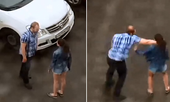 Man has Had Enough..Finally Strikes Back at his Abusive Girlfriend 