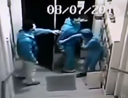 Coward beats own mother over debt collection