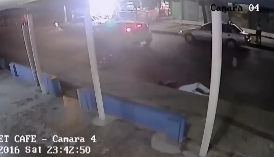 Couple on Motorcycle go AIRBORNE after Brutal Collision 