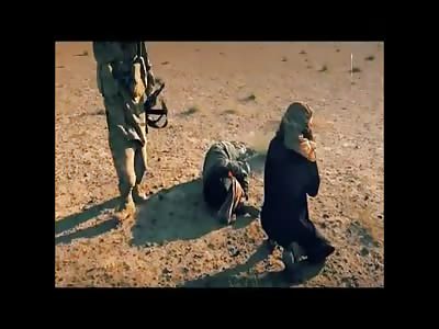 Iraqi Soldier getting Knife to the Heart after Gun Battle 