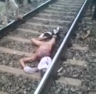 On Scene of A Man's Successful Suicide by Train 