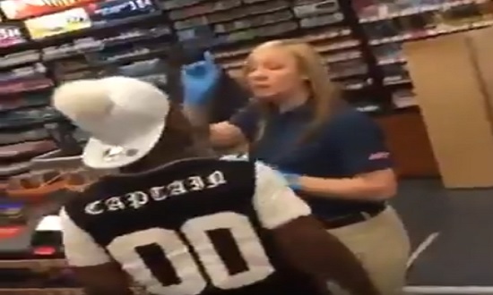 Gay Man Assaults (KO'S) Female Store Clerk at Gas Station over his Cell Phone