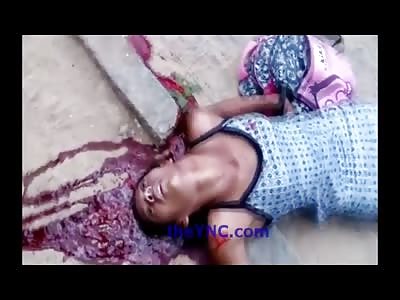 Murder Suicide Scene of Pretty Girl and Her Asshole Boyfriend 