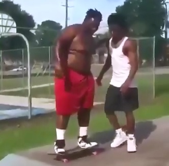 A Little too Big for a Skateboard 