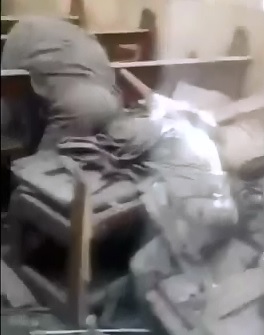 This is the Immediate Aftermath Footage of the Suicide Bombing at a Cathedral in Cairo 