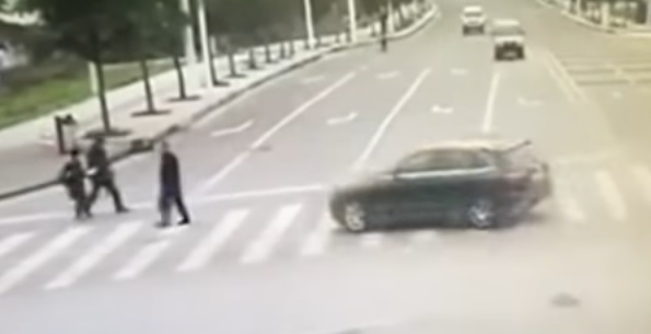 Bowling Time for People..Intentional Bad Hit and Run is Caught on Camera 