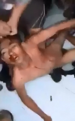 Young Kid gets an Absolute Ass Kicking and is Stripped Naked 