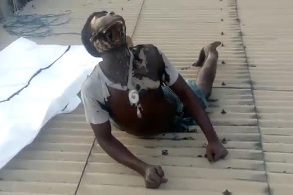 Man died in a strange way - electrocuted in the neck