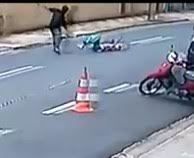 CCTV Captures Man chased down the Street and Stabbed multiple times 