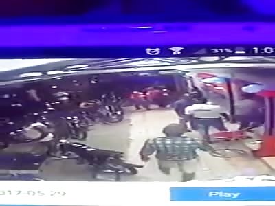 Man being killed with multiple gunshots during argument in bar