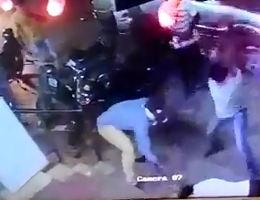 Men just out of Car and Hack a Man to Death on the Streets 