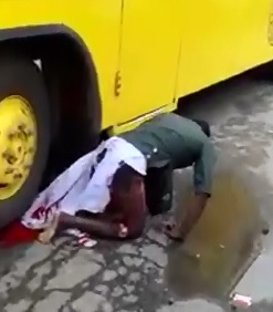 We're First On Scene of Poor Guy Crushed but Stuck underneath a Bus 