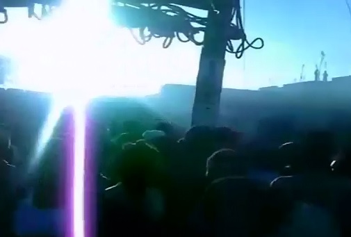 Time Magazine Video of the Year..Camera Pans over Burning Criminals over a Beautiful Sunset 