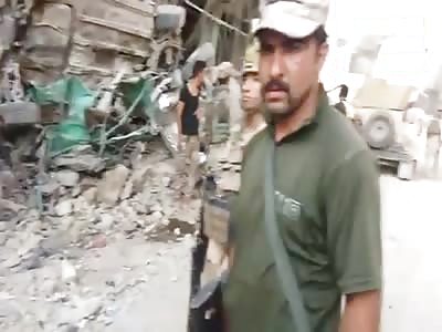 Captured Terrorists by Syrian Soldiers is Stoned to Death 