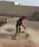 Executioner Unloads a Full MAgazine into Man in the DEsert 