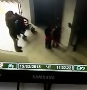 Mothers Nightmare as her Little 2 Year Old Falls in Between a Gap Down  Flights of Stairs 