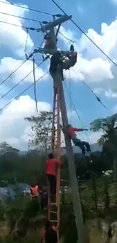 Whoops they Dropped Him..Suicide Rescue Fail 