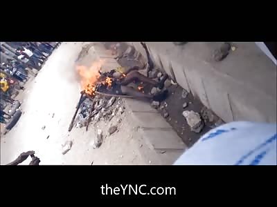 Left Over of Thief Crackling in the Fire....