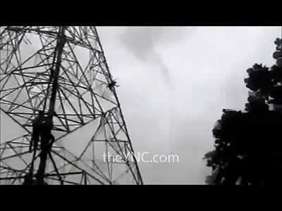 Young Man Climbs Radio Tower Jumps from the Top and May have Lived 
