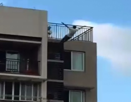 Just for Technique...Man Swan Dives to his Death 