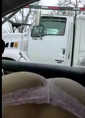 Caught giving Road Head and Keeps At it 