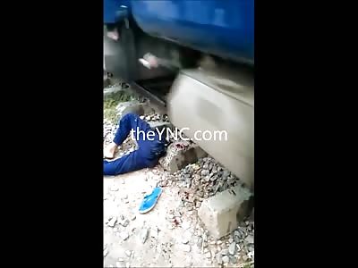 Train Continues to Run after Man Killed Himself on its Tracks....