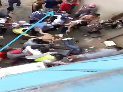 Short Clip of Man being Beaten to Death by Entire Prison 