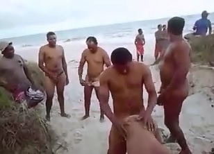 Man on Vacation Records while Men Use His Wife on Public Beach 