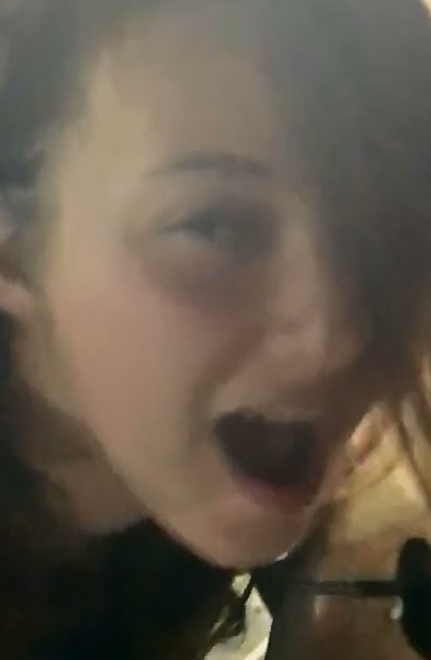 White Bitch is Fucked out of her Shoes in Club Parking Lot 