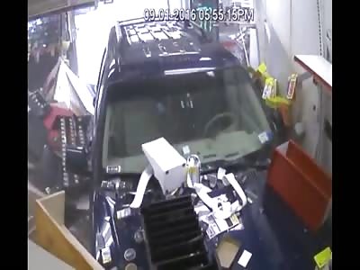 SUV goes shopping, Connecticut style.