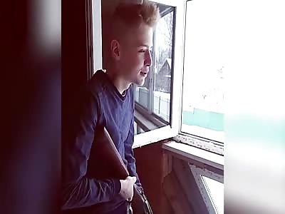 Russian boy & girl livestream shootout with Police.